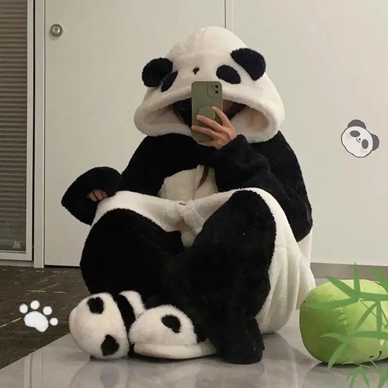 Combinaison pyjama femme panda
