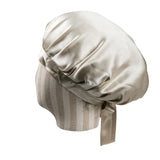Bonnet de nuit en soie gris

