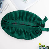 Bonnet de nuit en soie vert