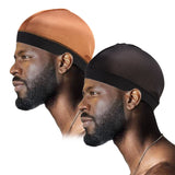 Bonnet de nuit homme chauve noir kaki et noir