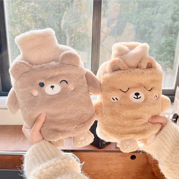 Bouillote peluche adulte rose