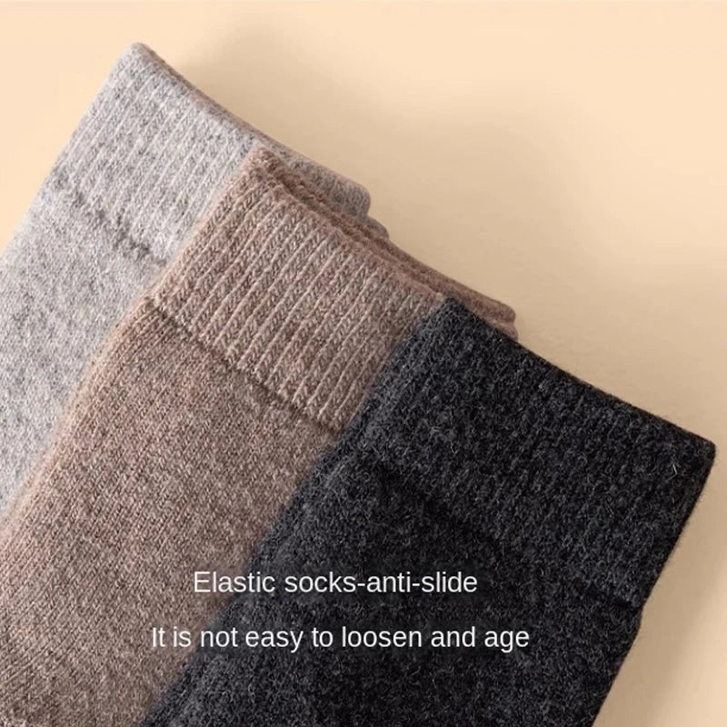Chaussette de nuit en laine hommes ou femmes café
