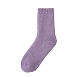Chaussette de nuit en laine hommes ou femmes rose