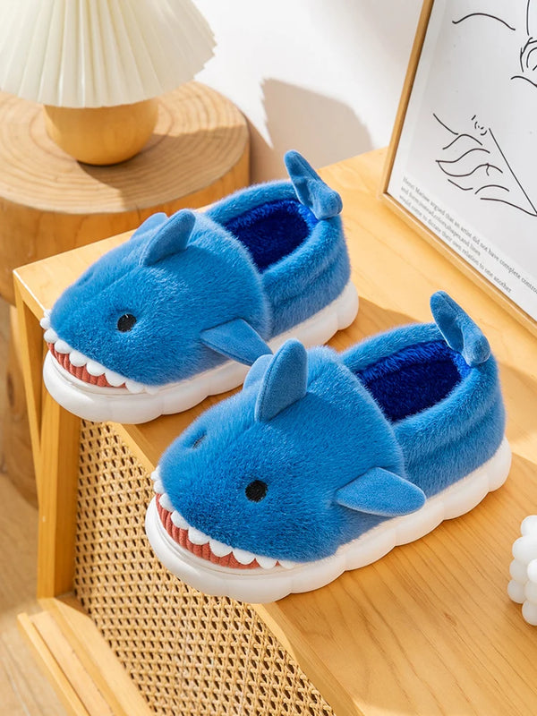 Chausson requin homme bleu