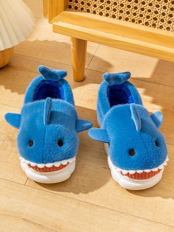 Chausson requin homme bleu