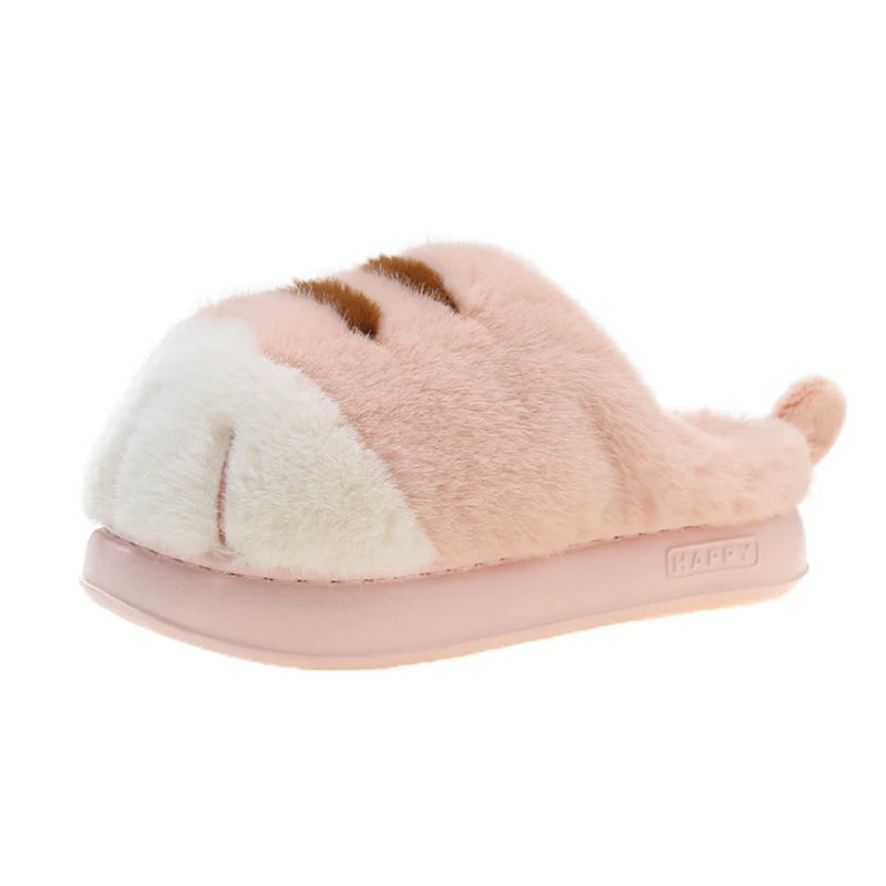 Chaussons hiver femme rose
