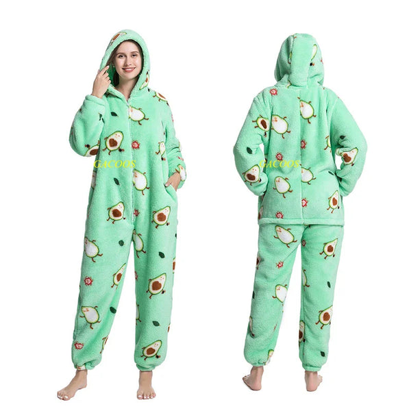 Combinaison flanelle femme avocat