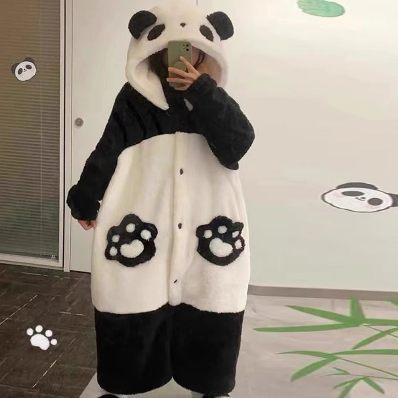 Combinaison pyjama femme panda
 robe seulement