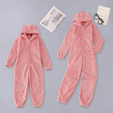 Combinaison pyjama femme pilou pilou rose