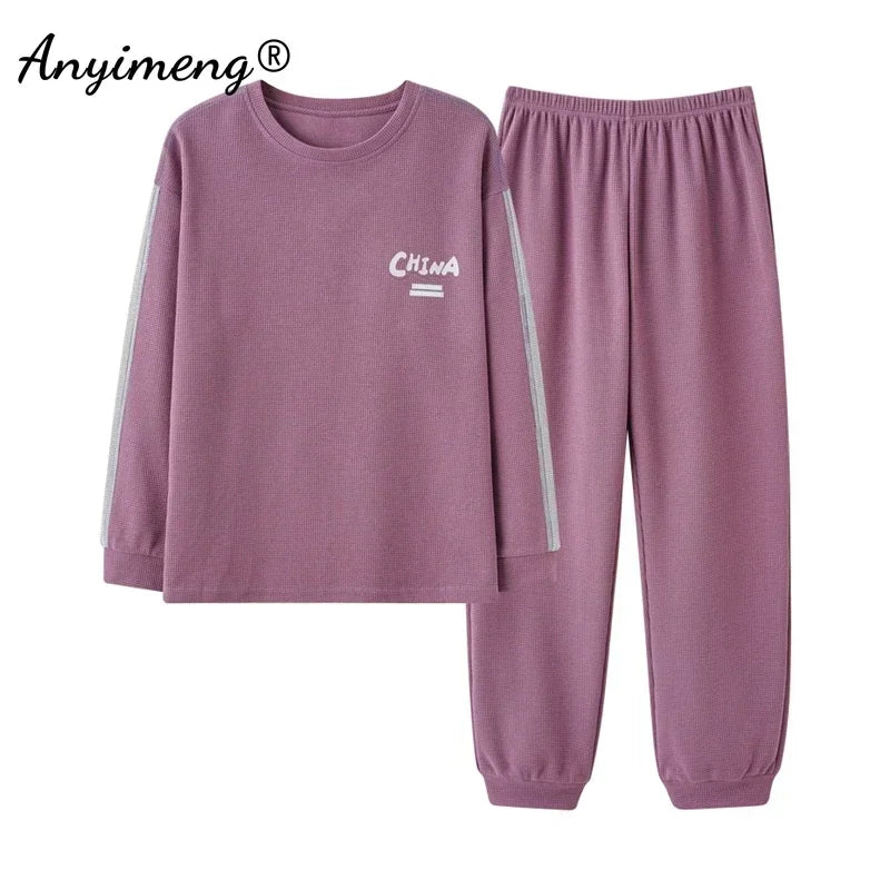 Ensemble pyjama en coton rose