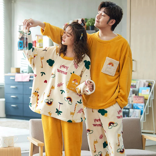 Ensemble pyjama pilou pilou femme
beige et jaune