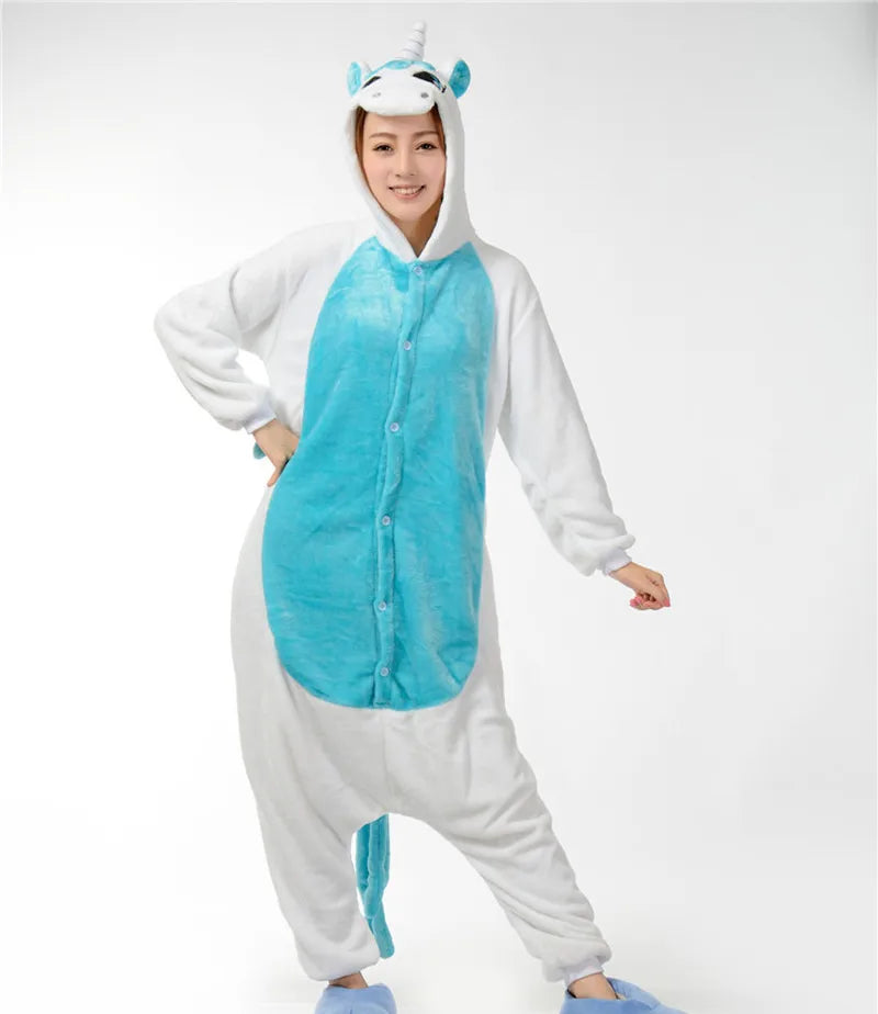Combinaison pyjama licorne femme