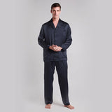 Pyjama en soie homme luxe noir