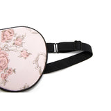 Masque de sommeil en soie
 avec dessins de fleurs