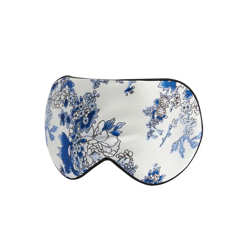 Masque de sommeil en soie
 avec dessins de fleurs