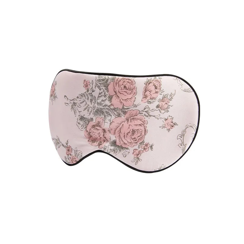 Masque de sommeil en soie
 avec dessins de fleurs