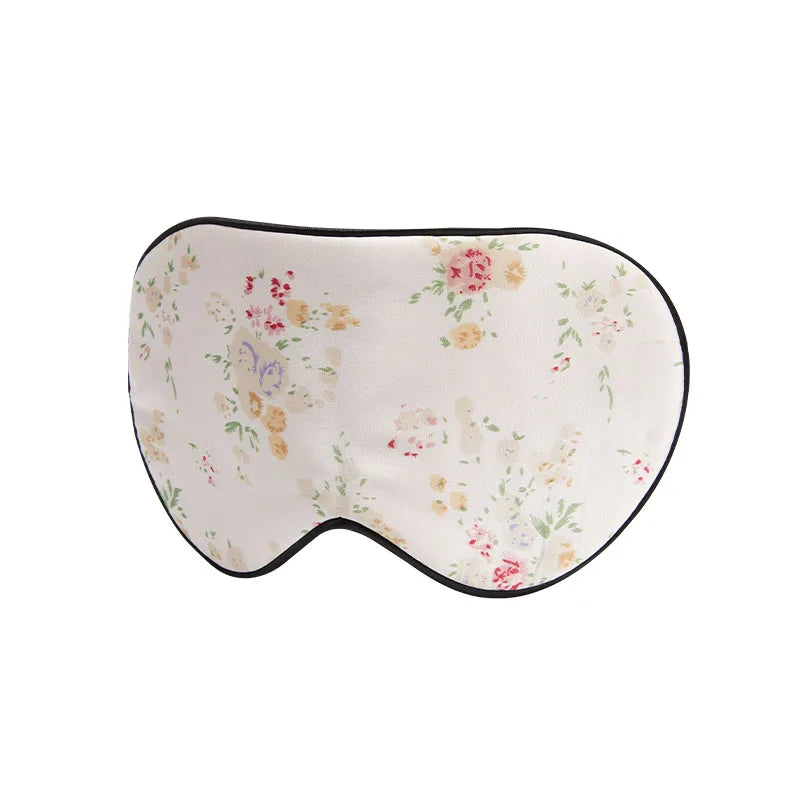 Masque de sommeil en soie
 avec dessins de fleurs