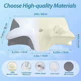 Oreiller ergonomique cervical pharmacie
 blanc gris