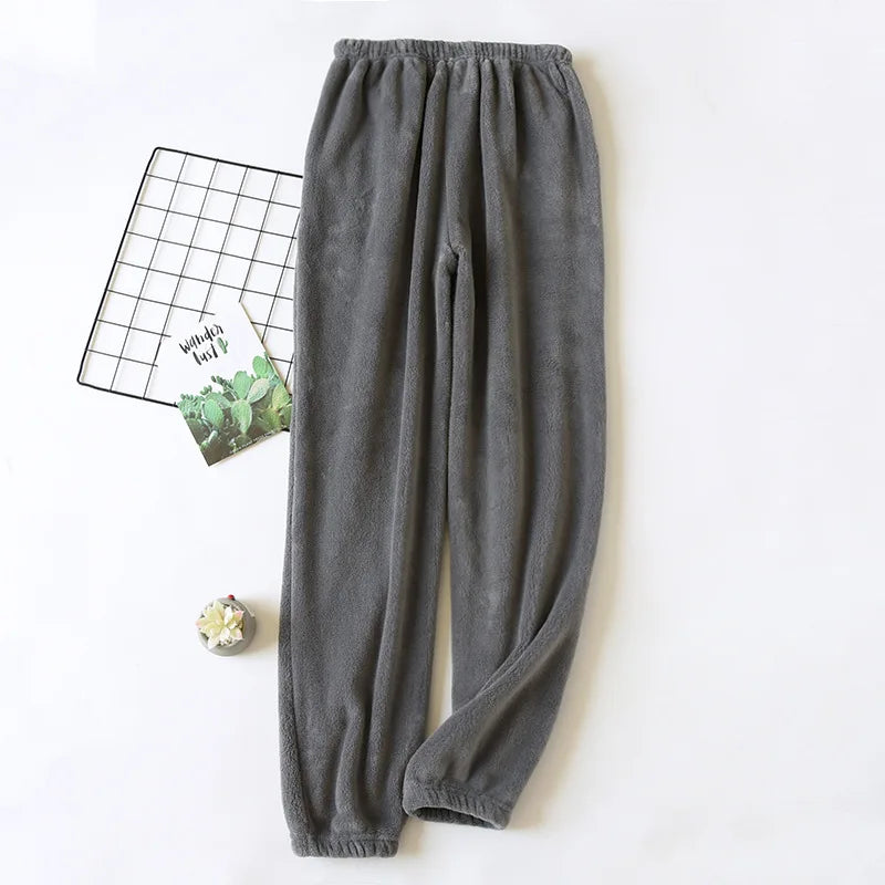 Pantalon pyjama polaire homme
 gris