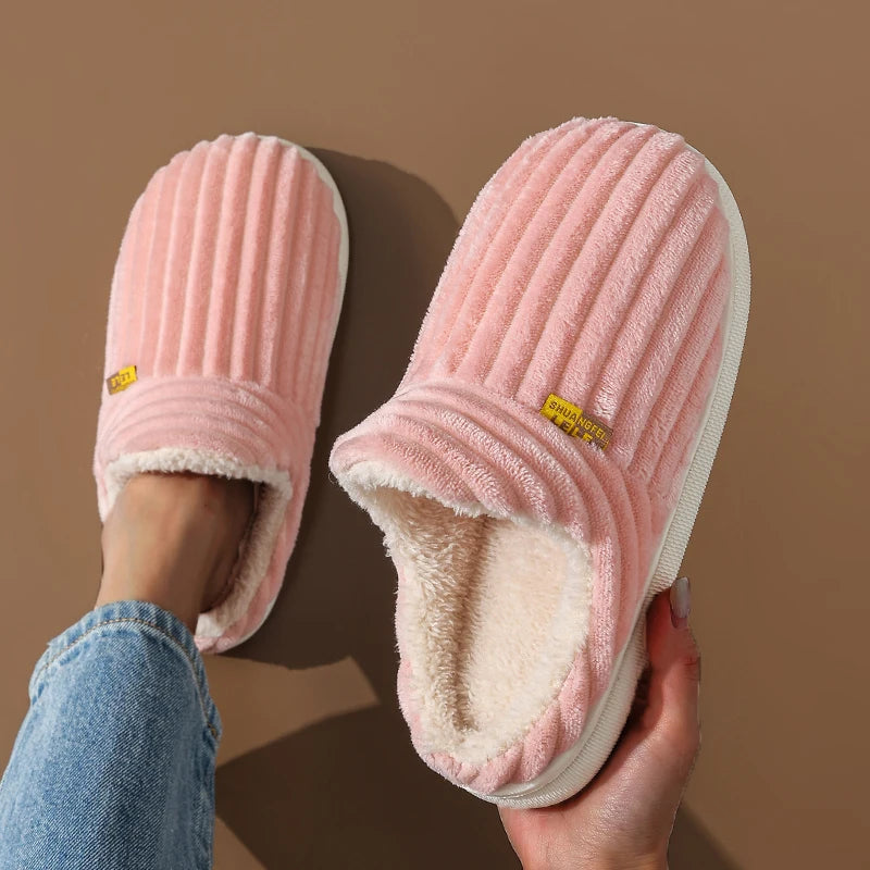 Pantoufles chaudes femmes roses