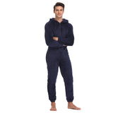 Pyjama grenouillère homme bleu nuit