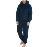 Pyjama homme en laine polaire
 bleu