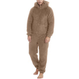Pyjama homme en laine polaire
café