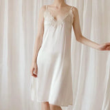 Pyjama robe luxe pour femme blanc