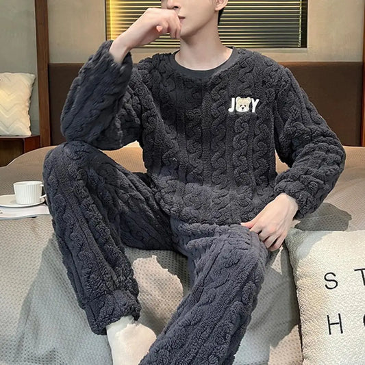 Pyjama maille polaire homme
gris