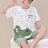 Pyjama été homme imprimé grenouille