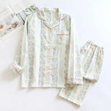 Pyjamas femme chaud printemps vert jaunâtre