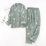 Pyjamas femme chaud printemps VERT