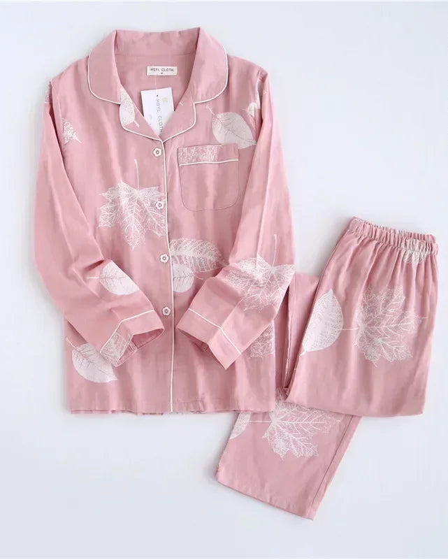 Pyjamas femme chaud printemps rose