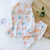 Pyjamas femme chaud printemps Orange