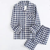 Pyjamas femme chaud printemps carreaux