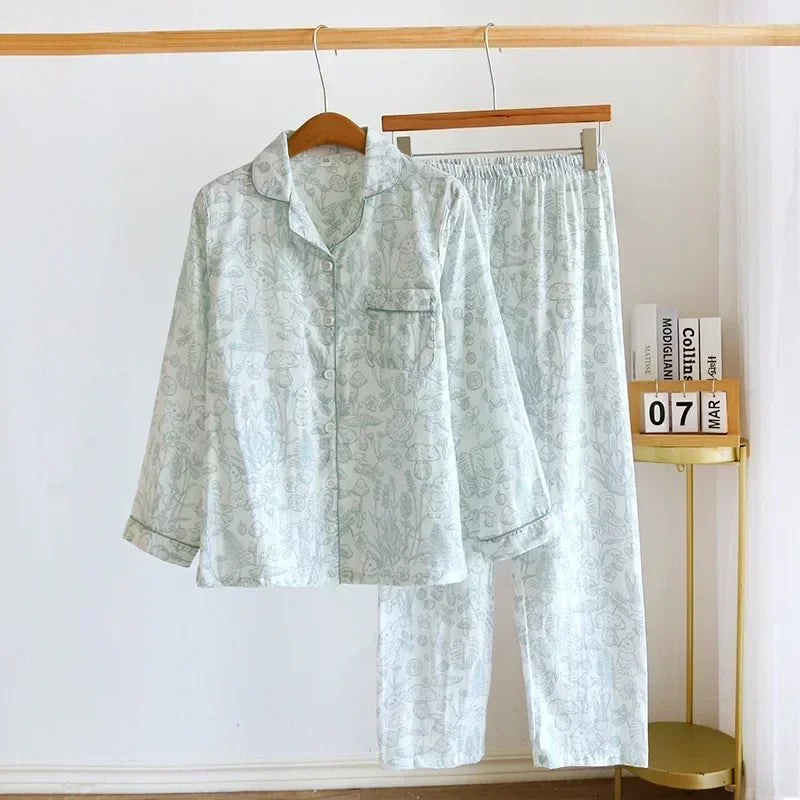 Pyjamas femme chaud printemps gris clair
