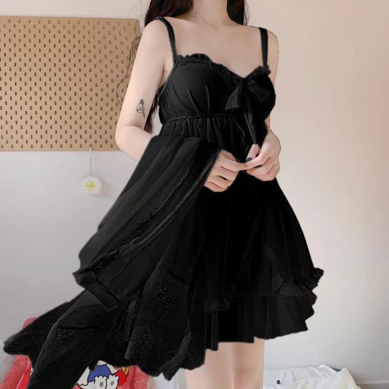 Robe de chambre noire femme 