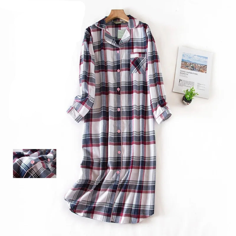 Robe de chambre à bouton femme beige rouge 