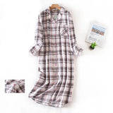 Robe de chambre à bouton femme rose gris