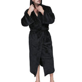 Robe de chambre chaude homme noire
