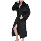 Robe de chambre chaude homme noire