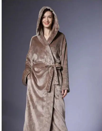 Robe de chambre chaude homme kaki