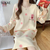 Robe de chambre coton femme love bear
