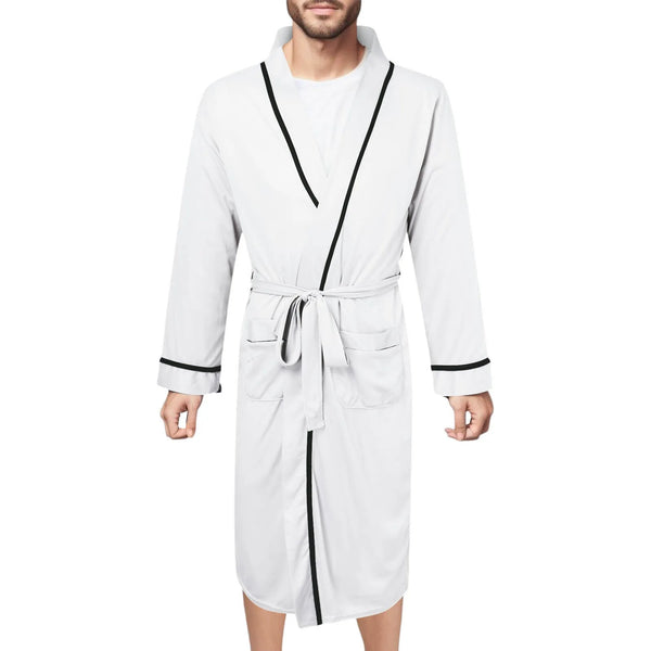 Robe de chambre coton homme blanc