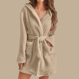 Robe de chambre courte pour femme ABRICOT
