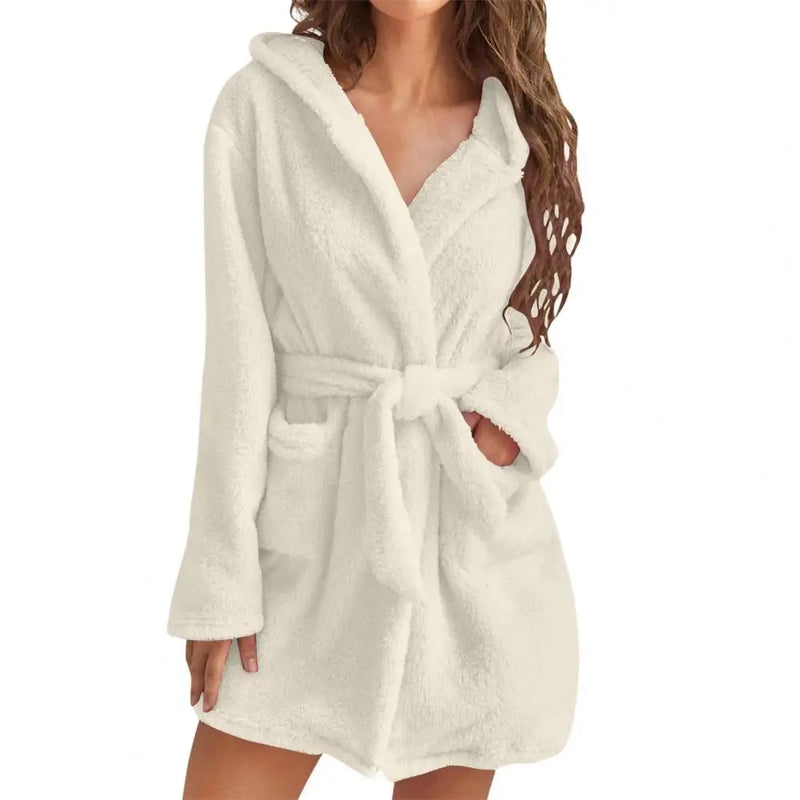 Robe de chambre courte pour femme violet