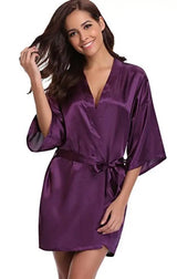 Robe de chambre courtelle pour femme violet