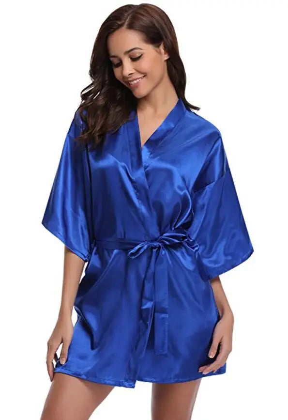 Robe de chambre courtelle pour femme marine