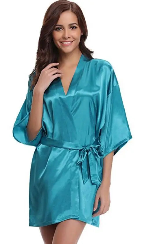 Robe de chambre courtelle pour femme lac bleu