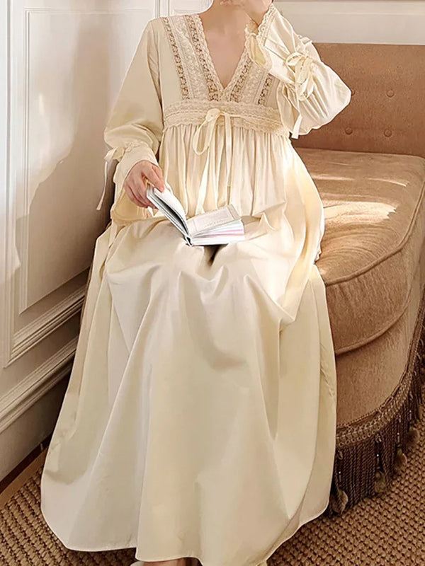 Robe de chambre femme ancienne beige